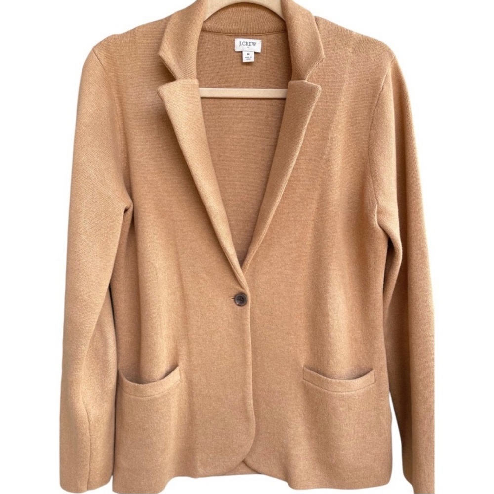 J. Crew Factory Camel Single-Button Blazer - Picture 2 of 6